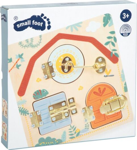 cose_per_dire_12460_small_foot_Motorikbrett_Schloss_und_Riegel_Safari_Verpackung