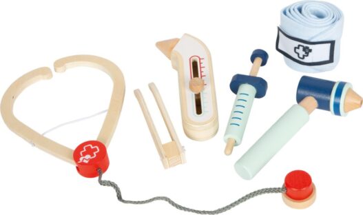 cose_per_dire_12548_01-arzt-spielset-small-foot-stethoskop-pinzette-thermometer-spritze-verband-otoskop